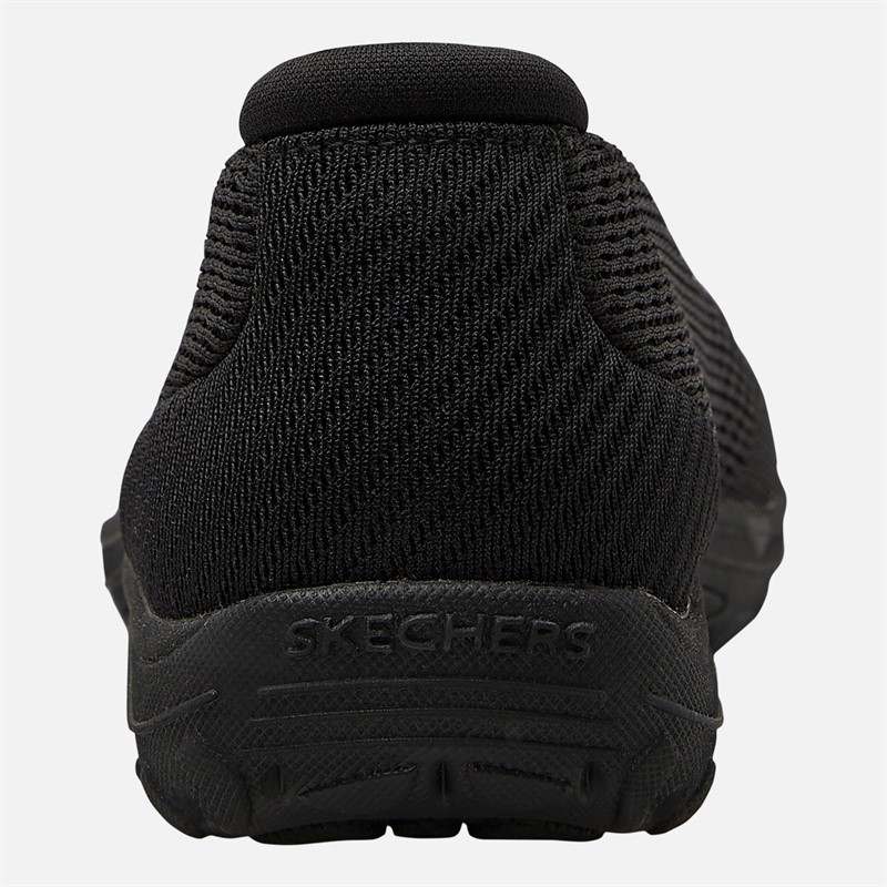 SKECHERS Womens Reggae Fest Willows Vibe Slip On Shoes Black