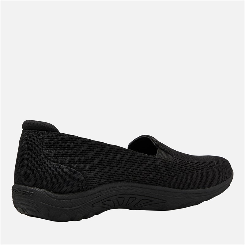 SKECHERS Womens Reggae Fest Willows Vibe Slip On Shoes Black