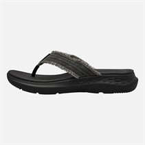SKECHERS Mens Parson SD Gino Flip Flops Black