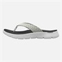 SKECHERS Womens Go Walk Flex Eve Flip Flops White/Black