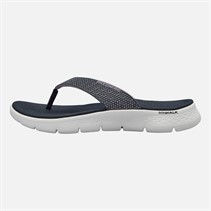 SKECHERS Womens Go Walk Flex Eve Flip Flops Navy