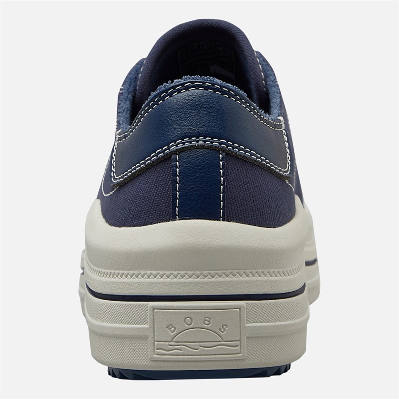 SKECHERS Womens Bobs Whinnie High Ranking Platform Trainers Navy