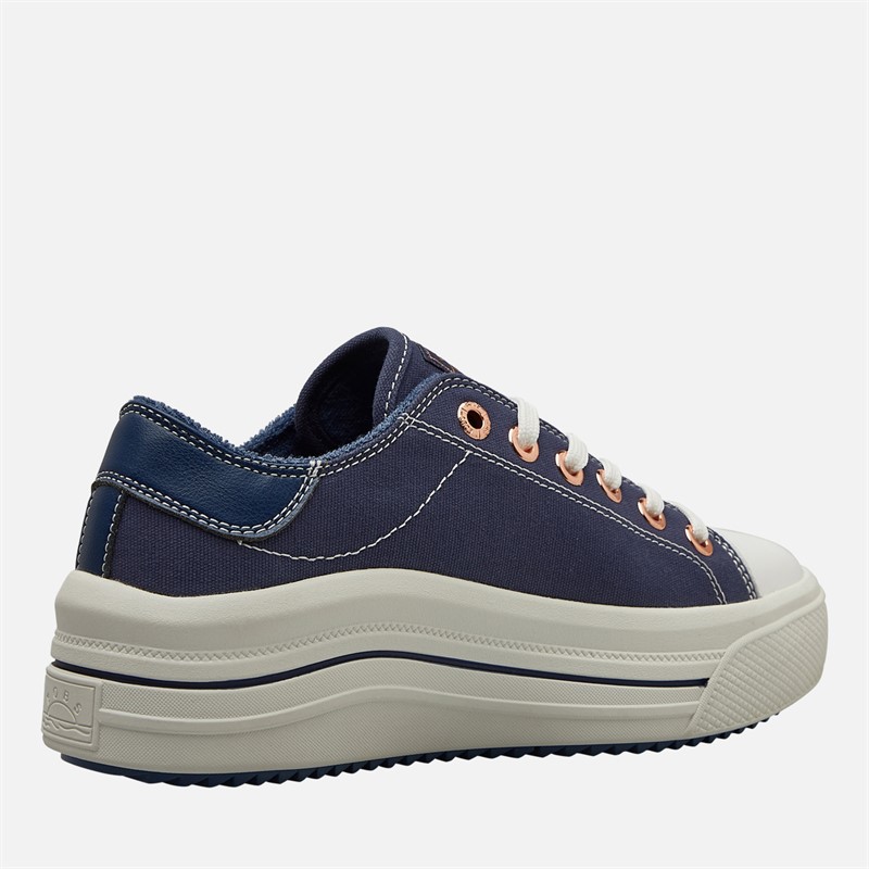 SKECHERS Womens Bobs Whinnie High Ranking Platform Trainers Navy