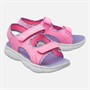 SKECHERS Junior Girls Flex Splash Heart Galore Sandals Hot Pink/Lavender