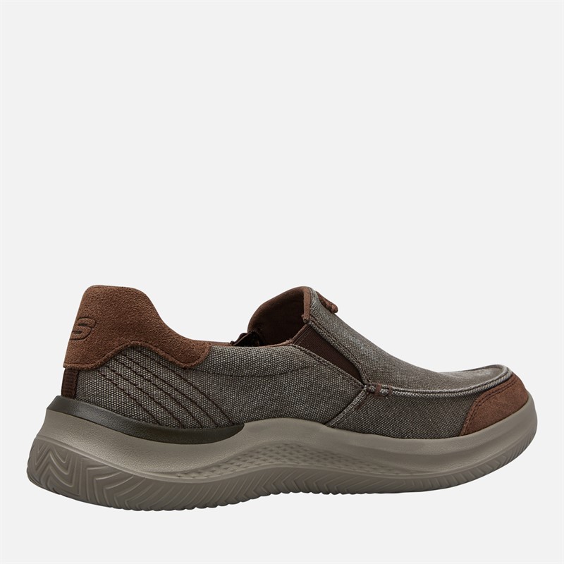 SKECHERS Mens Hasting Vigo Slip-On Shoes Brown