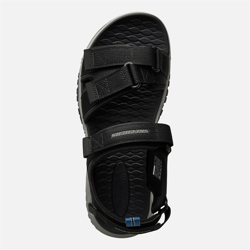 SKECHERS Mens Prewitt Rio Sandals Black