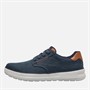 SKECHERS Mens Beckett Jojo Canvas Shoes Navy Canvas