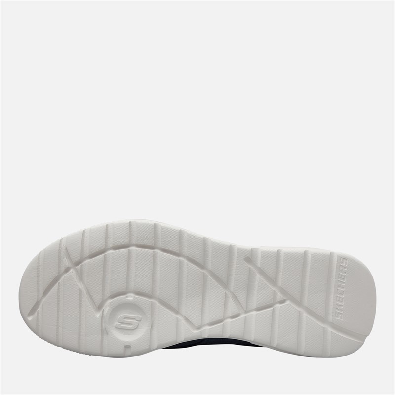 SKECHERS Mens Beckett Jojo Canvas Shoes Navy Canvas