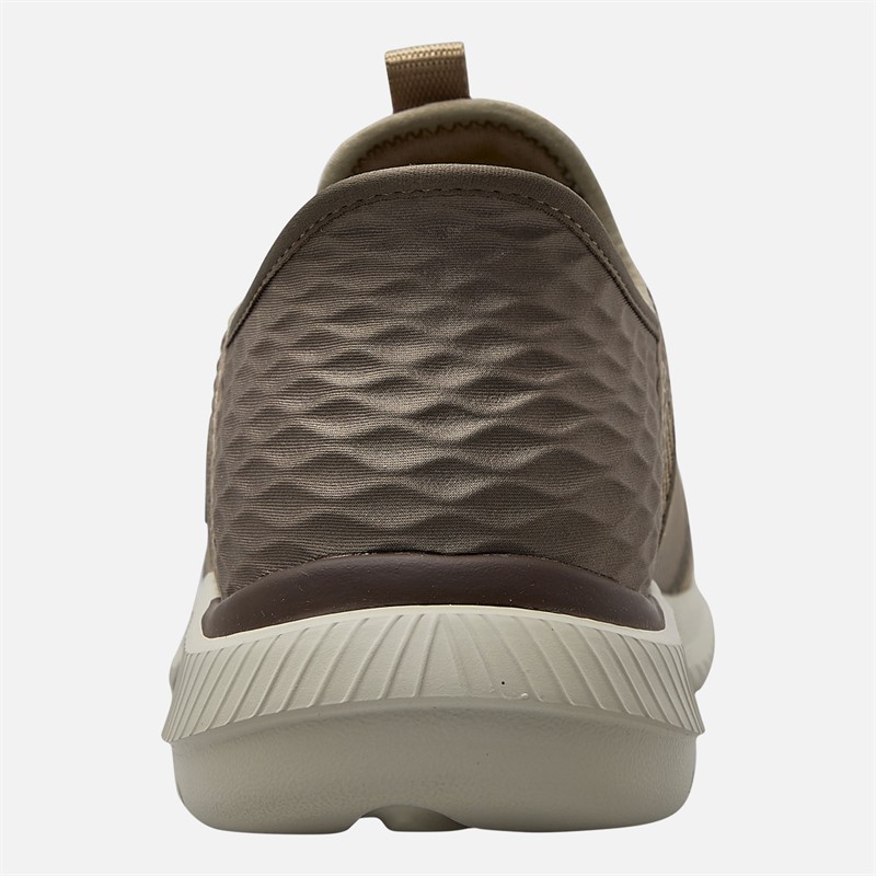 SKECHERS Mens Slip Ins Ingram Brackett Trainers Taupe