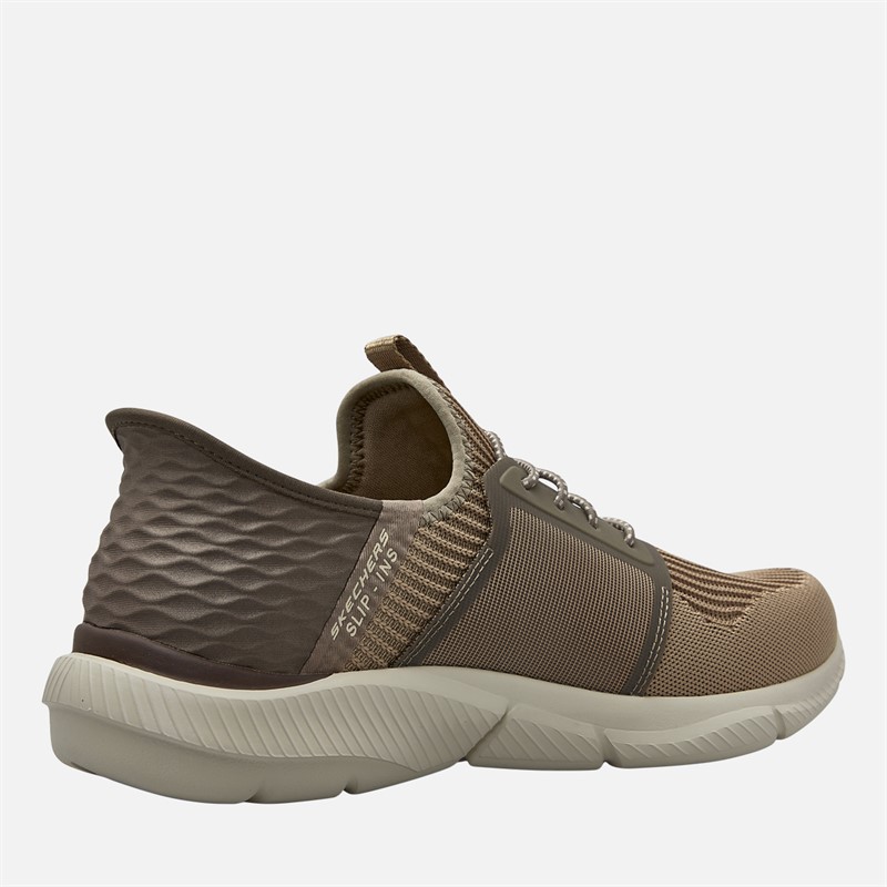 SKECHERS Mens Slip Ins Ingram Brackett Trainers Taupe