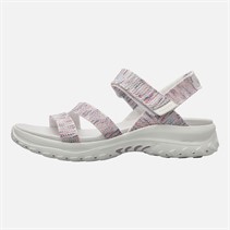 SKECHERS Womens Reggae Bound Sweet Crush Ankle Strap Sandals White/Multi