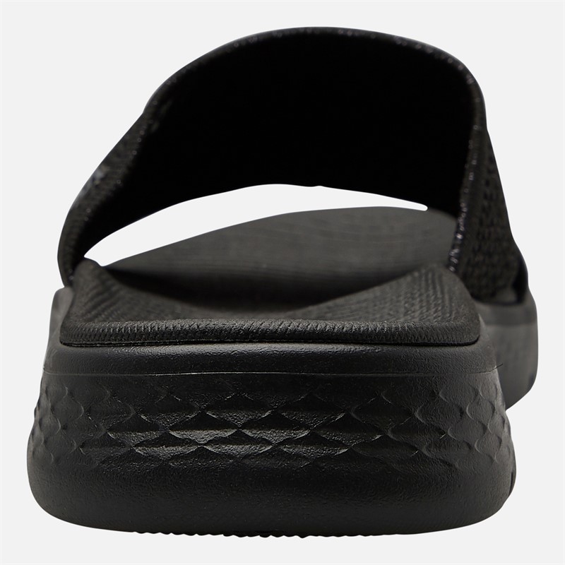 SKECHERS Womens Go Walk Flex Timeless Sliders Black