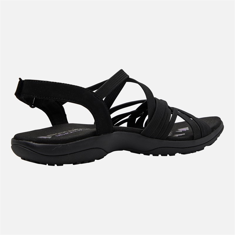 SKECHERS Womens Regae Perfect Duo Ankle Strap Sandals Black