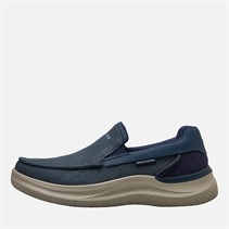 SKECHERS Mens Hasting Fielden Slip-On Shoes Navy