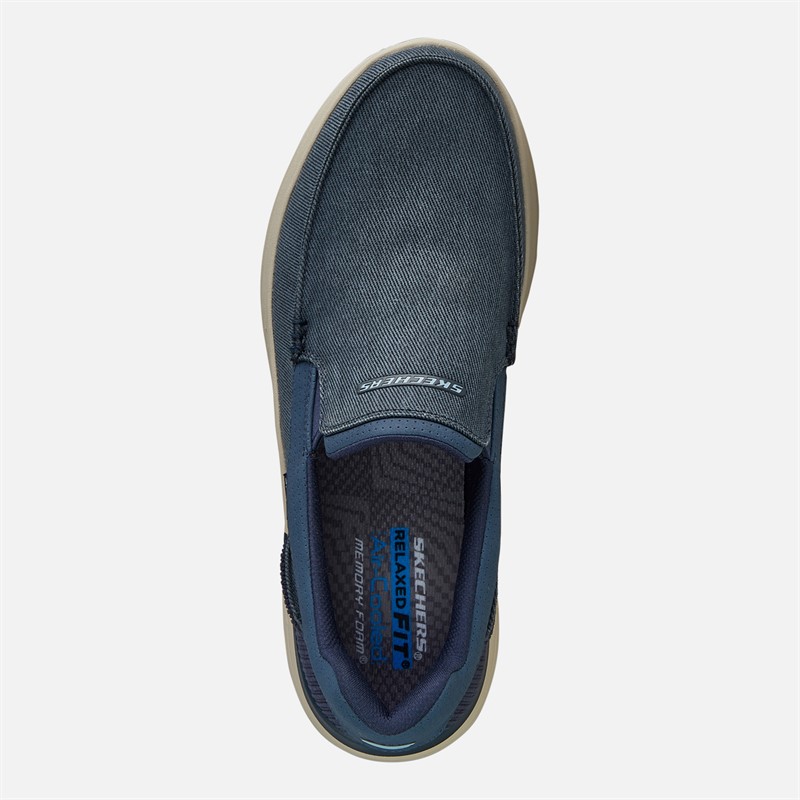 SKECHERS Mens Hasting Fielden Slip-On Shoes Navy