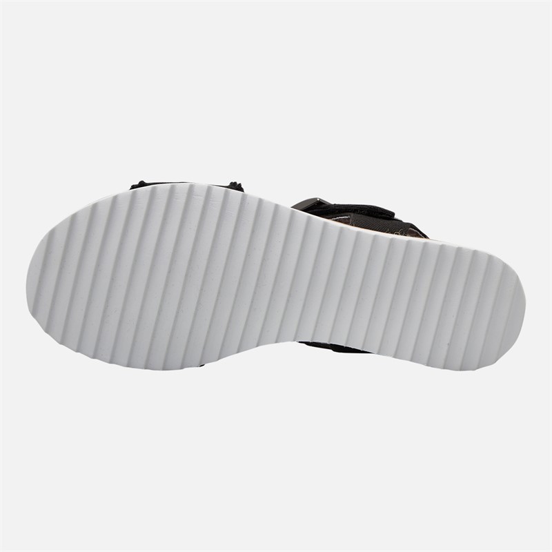 SKECHERS Womens Desert Kiss Adobe Princess Ankle Strap Sandals Black