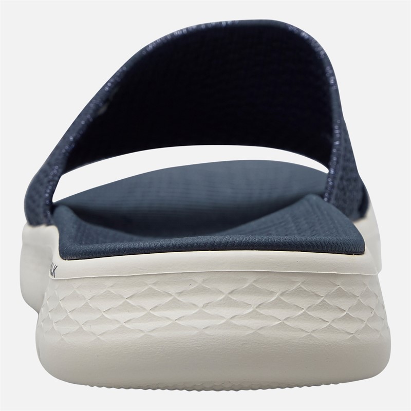 SKECHERS Womens Go Walk Flex Timeless Sliders Navy