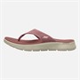 SKECHERS Womens Go Walk Flex Serenity Flip Flops Mauve