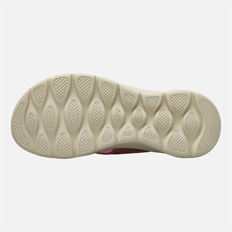 SKECHERS Womens Go Walk Flex Serenity Flip Flops Mauve