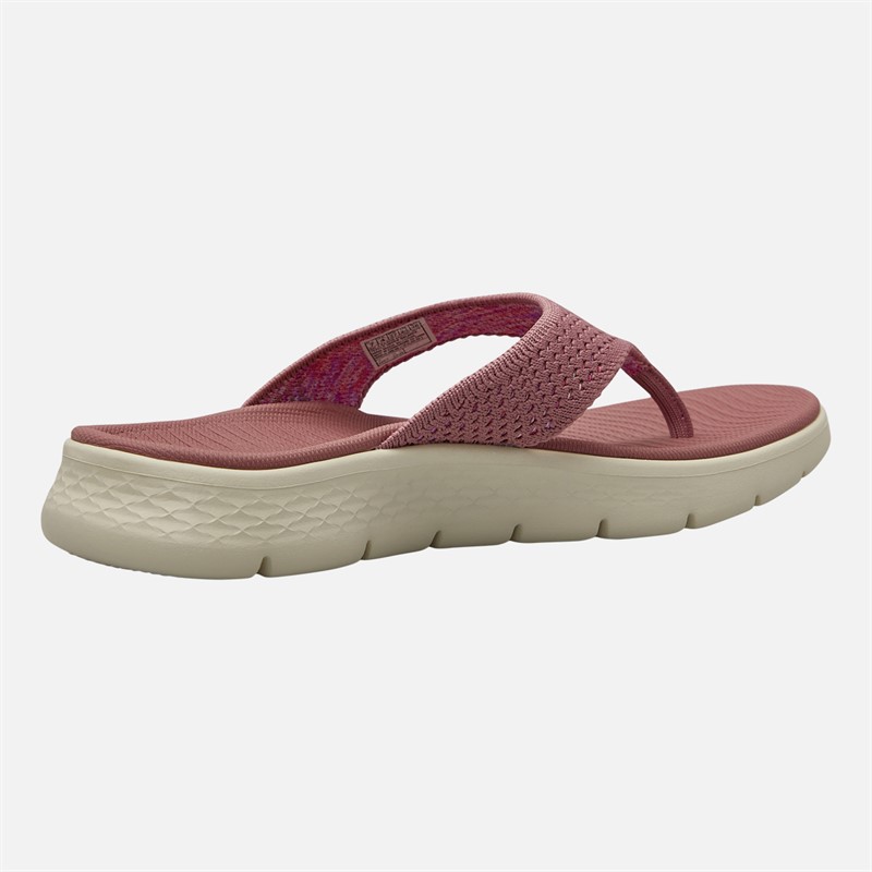 SKECHERS Womens Go Walk Flex Serenity Flip Flops Mauve