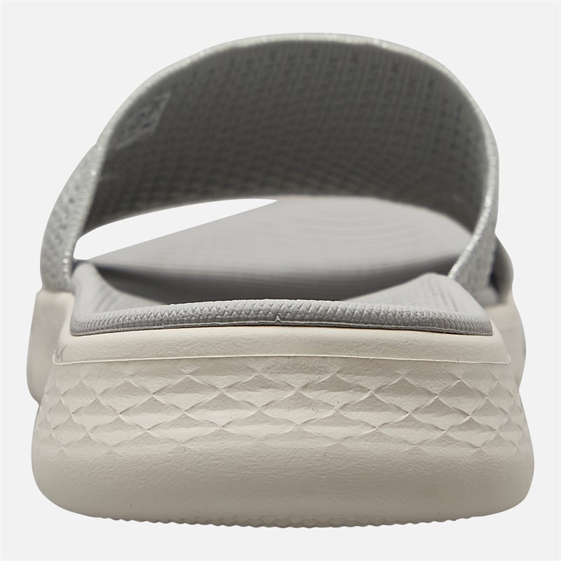 SKECHERS Womens Go Walk Flex Timeless Sliders Grey