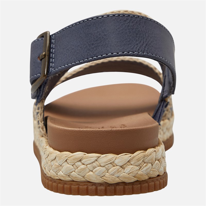 SKECHERS Womens Stormy Kiss Secure Storm Ankle Strap Sandals Slate Canvas