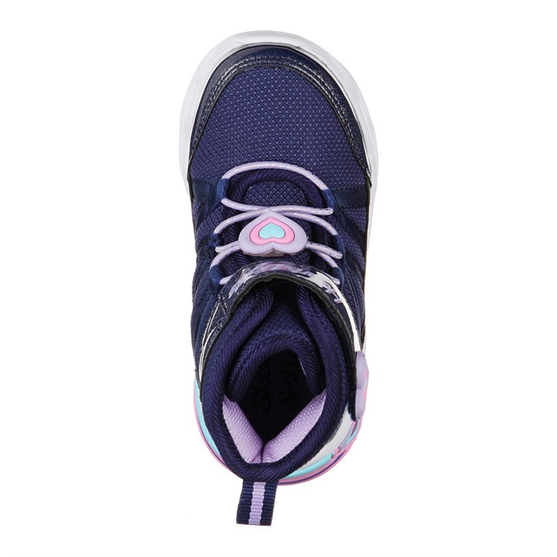 SKECHERS Piger elsker at skinne sweetheart lys støvler Navy Lavender