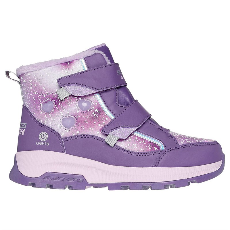 SKECHERS Girls Storm Blazer Waterproof Shoes Purple