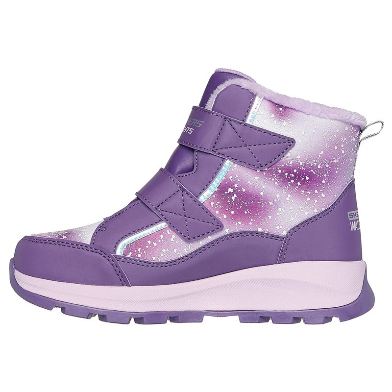 SKECHERS Girls Storm Blazer Waterproof Shoes Purple