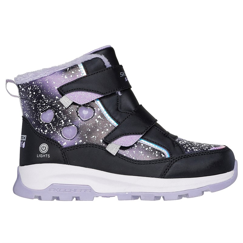 SKECHERS Piger Storm Blazer Vandtætte Sko Black Lavender
