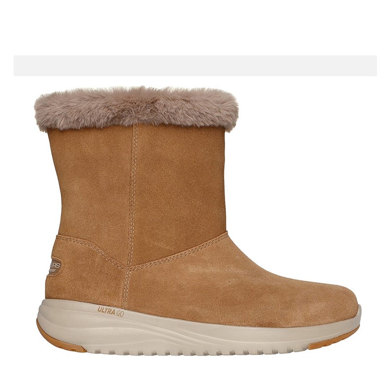 SKECHERS Damen Stellar wasserdichte Stiefel unterwegs Braun