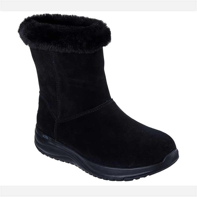SKECHERS Damen Stellar wasserdichte Stiefel unterwegs Schwarz
