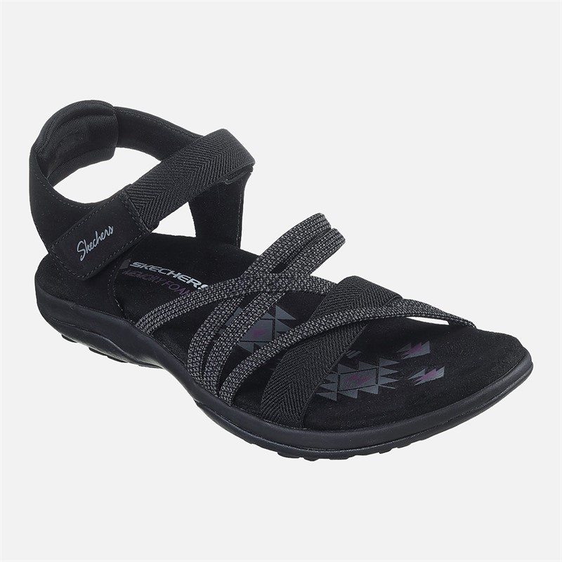 SKECHERS Damen Reggae Sandalen Slim Schwarz