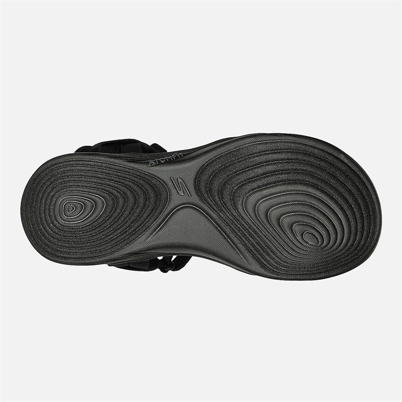 SKECHERS Damen Gowalk Arch Fit Sandalen Black Grey