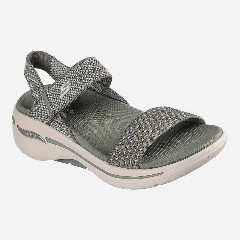 SKECHERS Sandales Gowalk Arch Fit Femme Olive