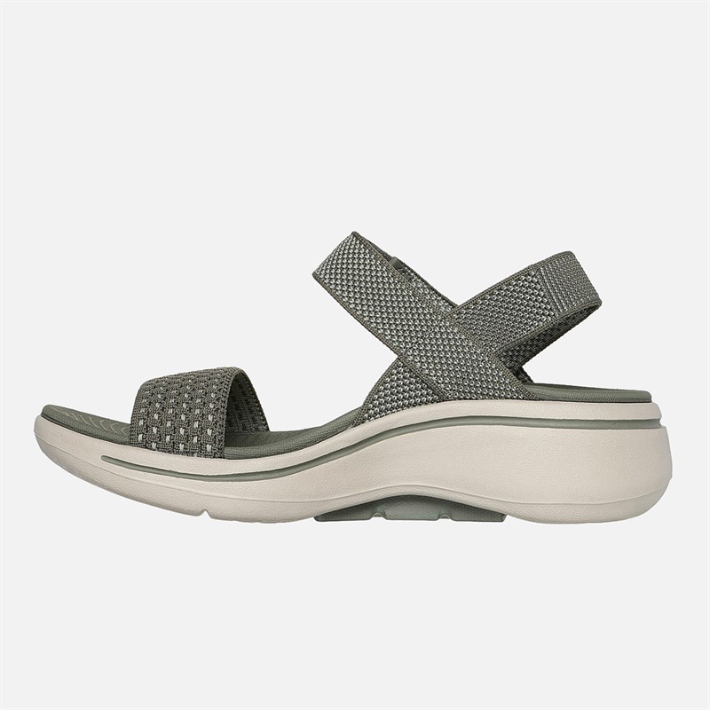 SKECHERS Sandales Gowalk Arch Fit Femme Olive