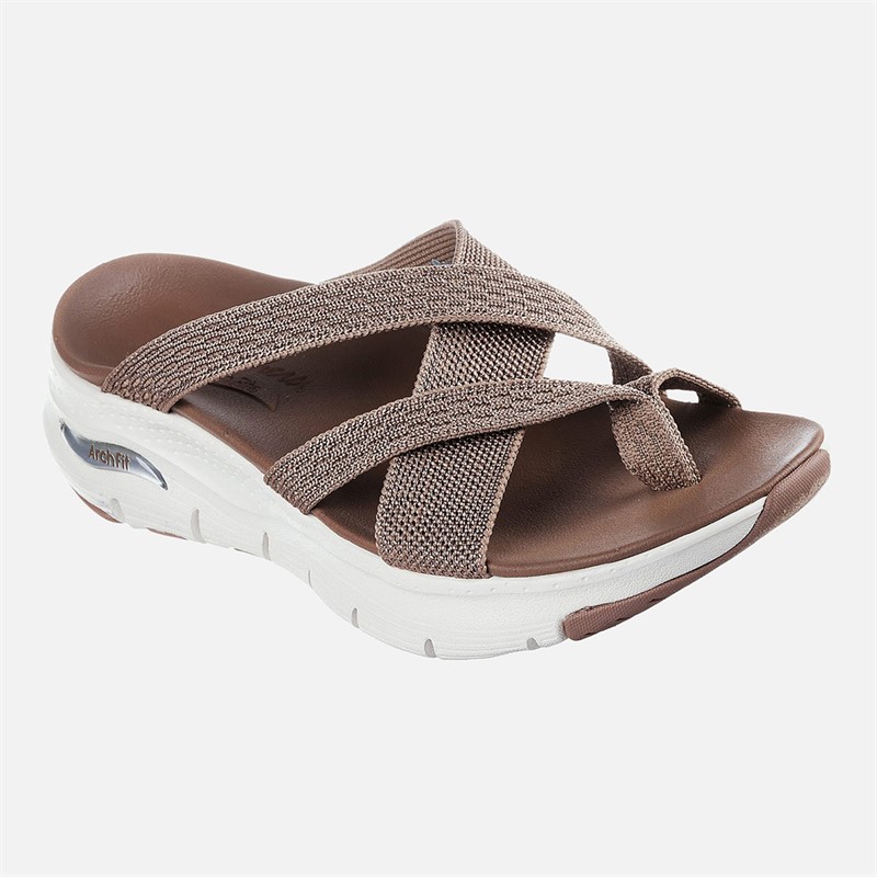 SKECHERS Sandales Arch Fit Femme Mocha