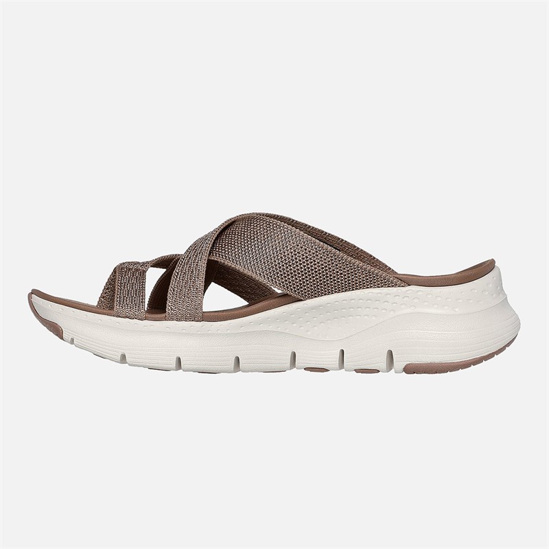 SKECHERS Sandales Arch Fit Femme Mocha