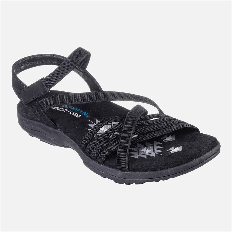 SKECHERS Sandales ajustées Reggae Femme Noir