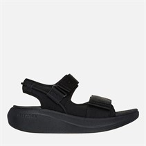 SKECHERS Dames Max Cushioning Essentiële Sandalen Zwart