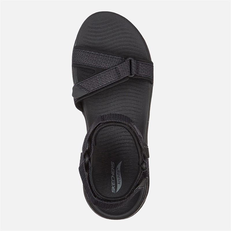 SKECHERS Sandales Gowalk Arch Fit Femme Noir