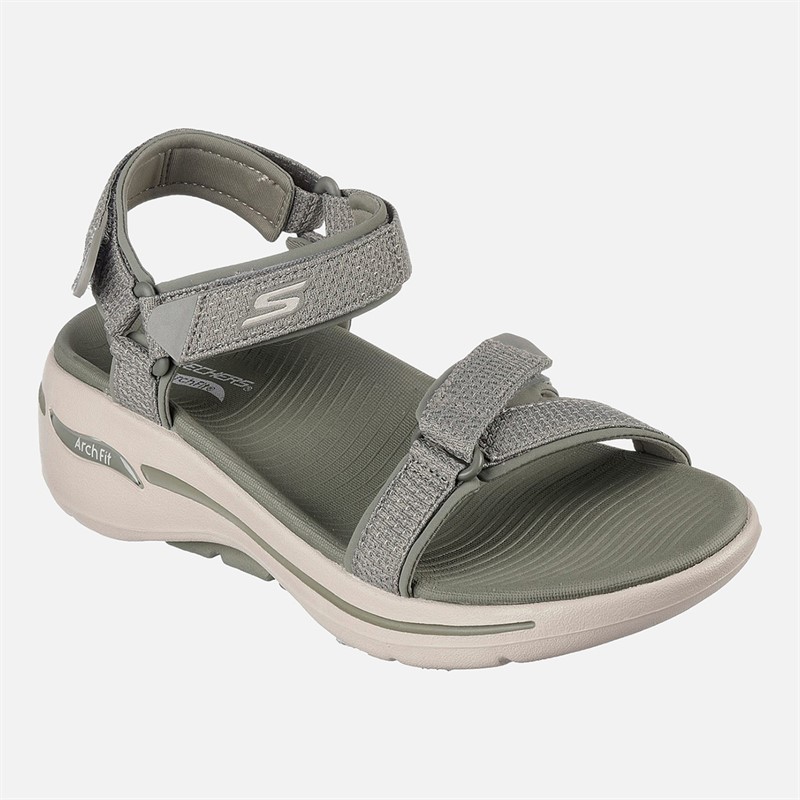 SKECHERS Sandales Gowalk Arch Fit Femme Olive