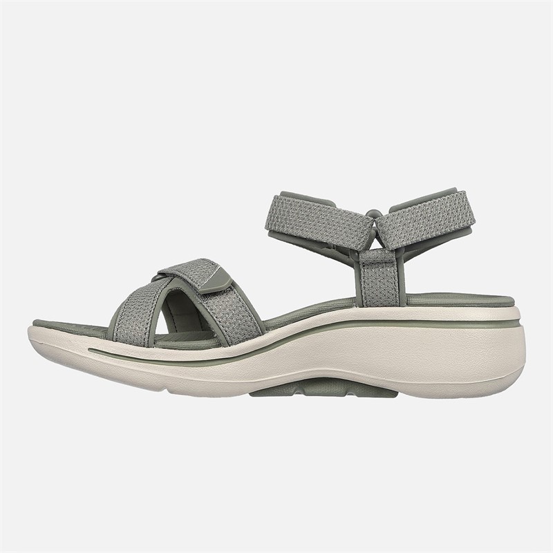SKECHERS Sandales Gowalk Arch Fit Femme Olive