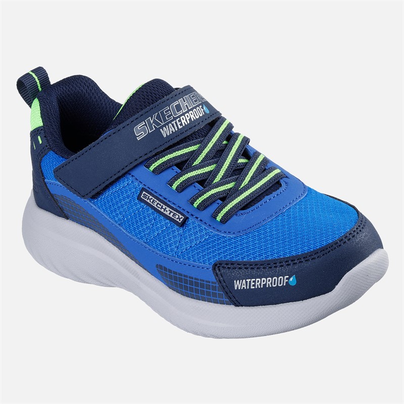 SKECHERS Boys Bounder 2.0 Aqua Pace Waterproof Sneakers Navy