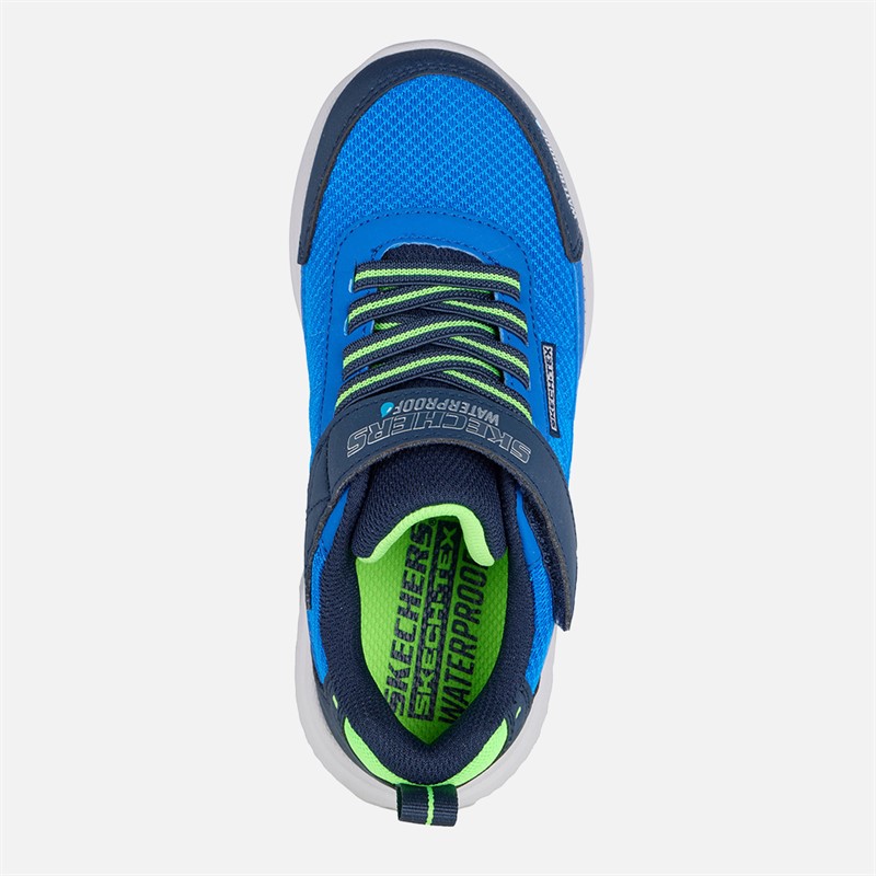 SKECHERS Boys Bounder 2.0 Aqua Pace Waterproof Sneakers Navy