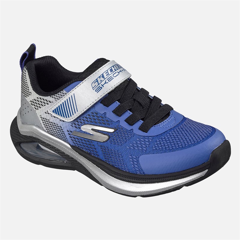 SKECHERS Boys Microspec Max Velocity Sneakers Blue