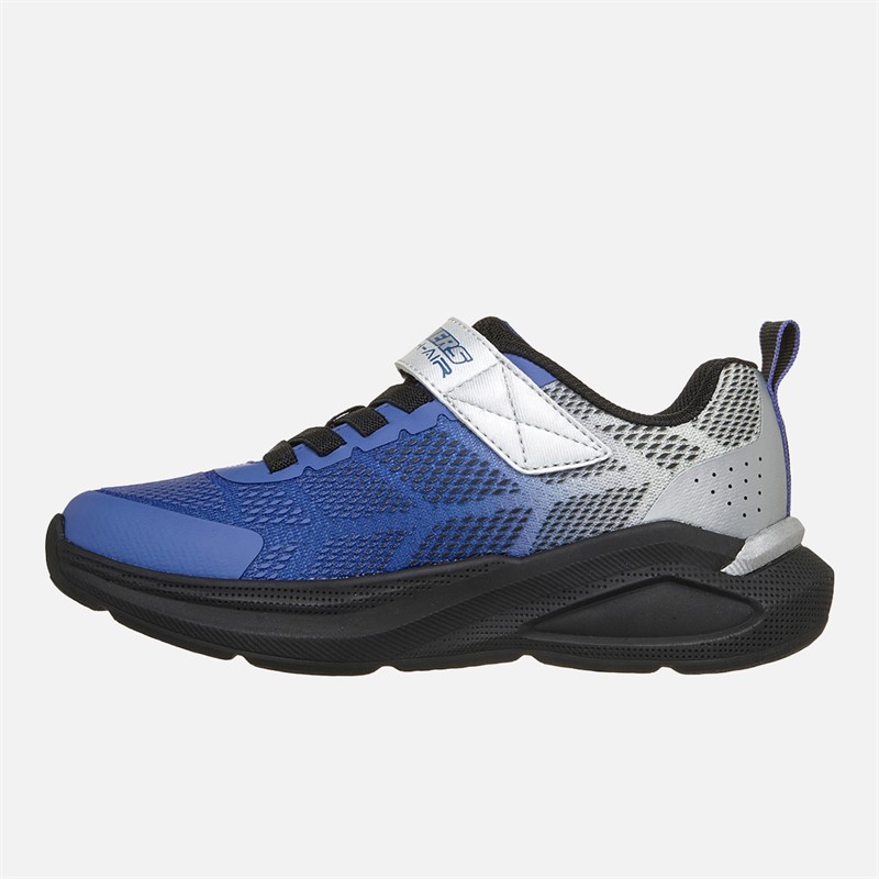 SKECHERS Boys Microspec Max Velocity Sneakers Blue