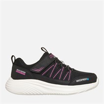 SKECHERS Girls Bounder Pro Waterproof Sneakers Black