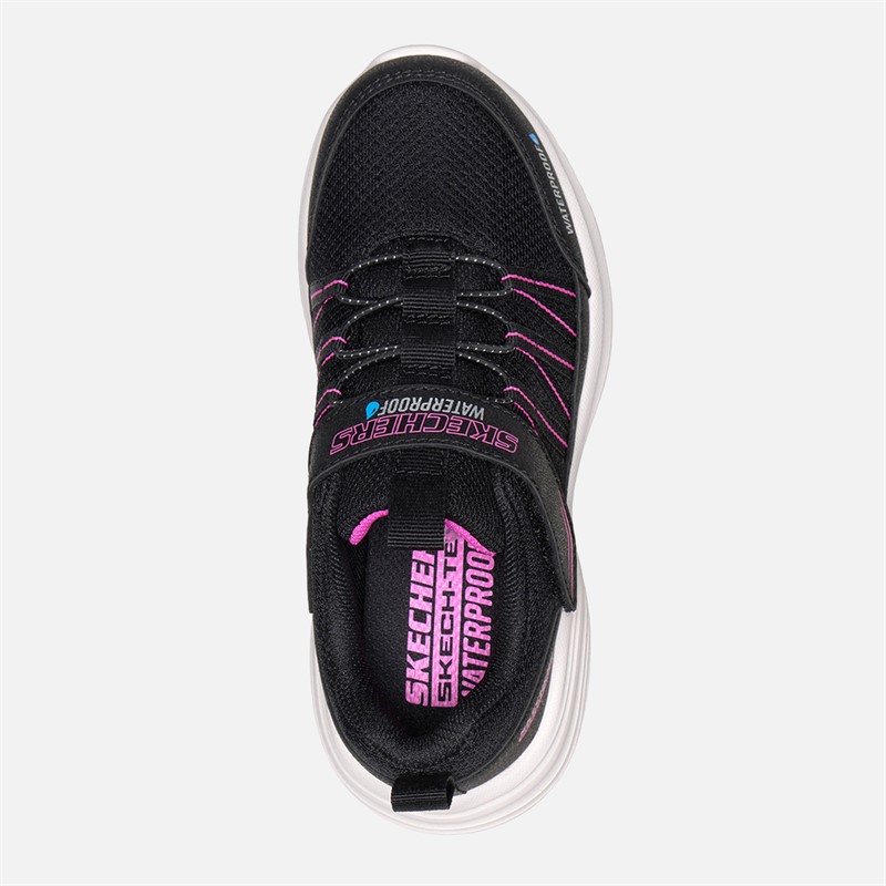 SKECHERS Girls Bounder Pro Waterproof Sneakers Black