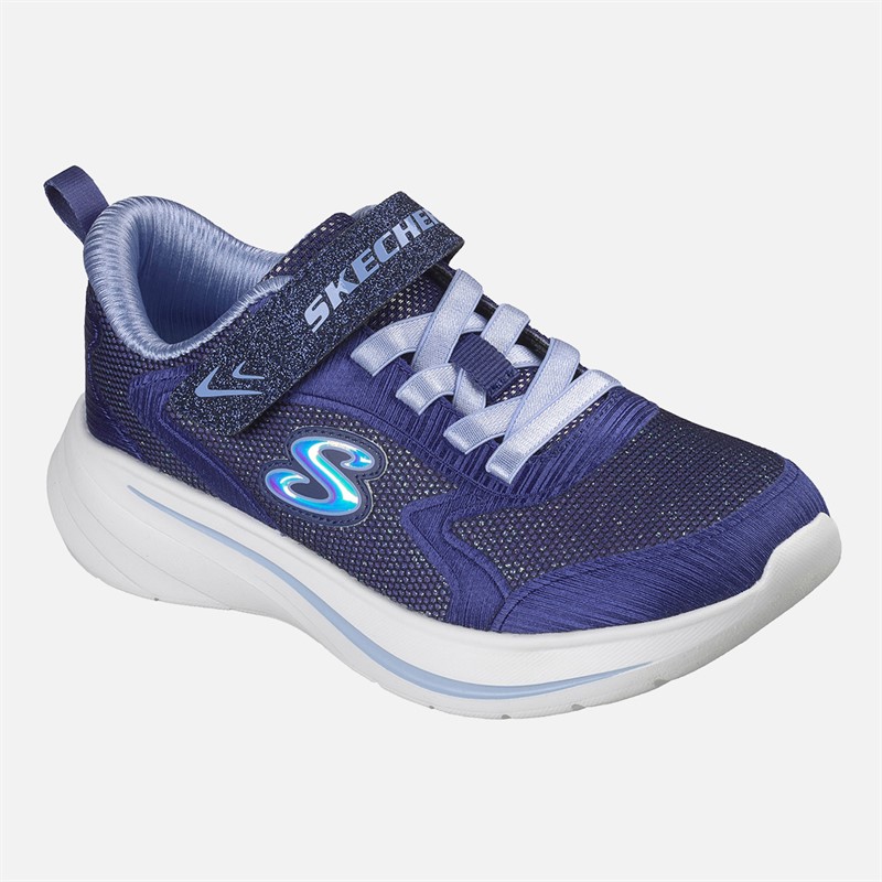 SKECHERS Girls Wave 92 Sneakers Navy